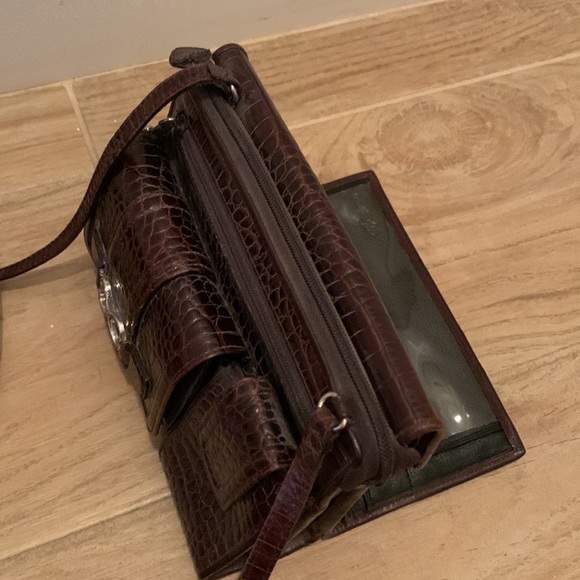 Brighton Leather Crossbody Wallet Bag - Picture 6 of 11